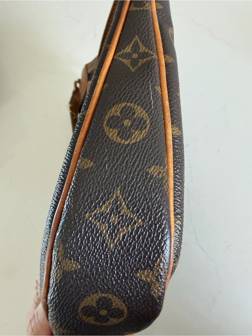 Louis Vuitton Odeon Monogram Canvas Crossbody in Brown and Tan - Picture 9 of 15